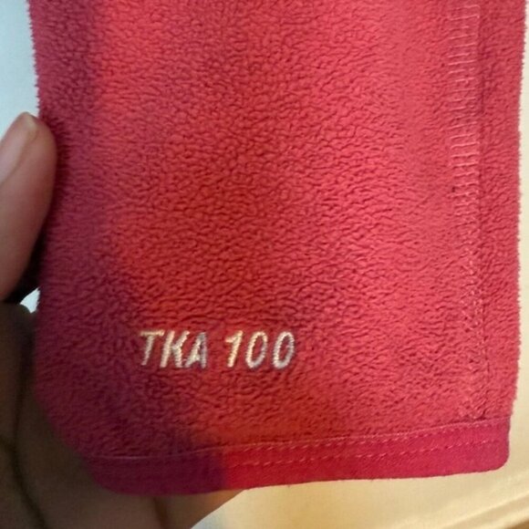 The North Face Women’s TKA 100 Fleece Full-Zip Hoodie Jacket Sz S Pink Red - Picture 4 of 11